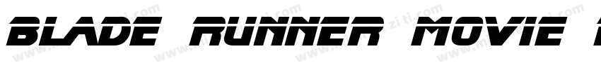 Blade Runner Movie Font 常规体字体转换